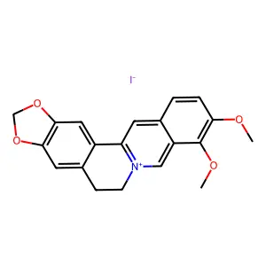 碘化小檗碱 structure