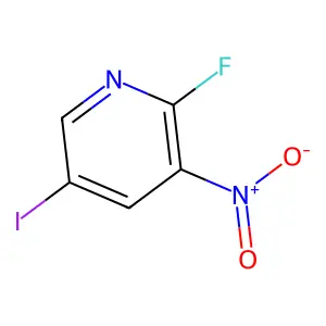 2-Fluoro-5-iodo-3-nitropyridine structure