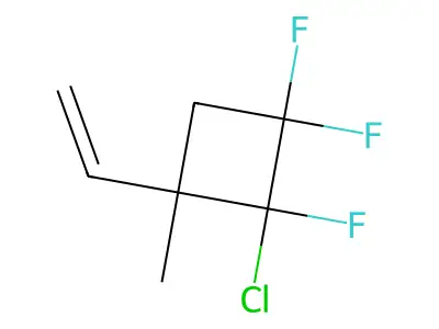1,1,2-Trifluoro-2-chloro-3-methyl-3-vinylcyclobutane structure