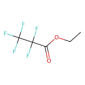Propanoic acid, 2,2,3,3,3-pentafluoro-, ethyl ester structure