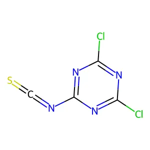 2,4-Dichloro-6-isothiocyanato-1,3,5-triazine structure