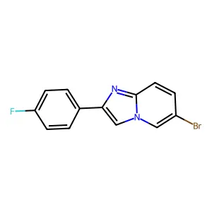 6-Bromo-2-(4-fluorophenyl)imidazo[1,2-a]pyridine structure