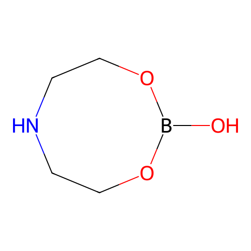 tetrahydro-2-hydroxy-4H-1,3,6,2-dioxazaborocine structure