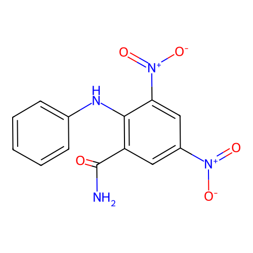 3,5-Dinitro-2-(phenylamino)benzamide structure