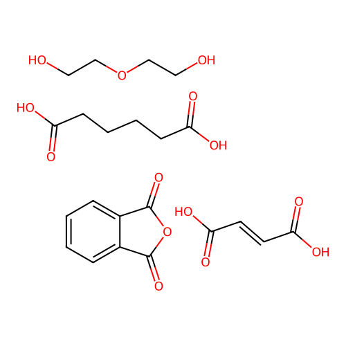 (C8-H4-O3.C6-H10-O4.C4-H10-O3.C4-H4-O4)x- structure