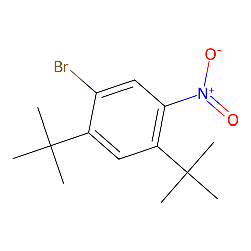 1-Bromo-2,4-ditert-butyl-5-nitrobenzene structure