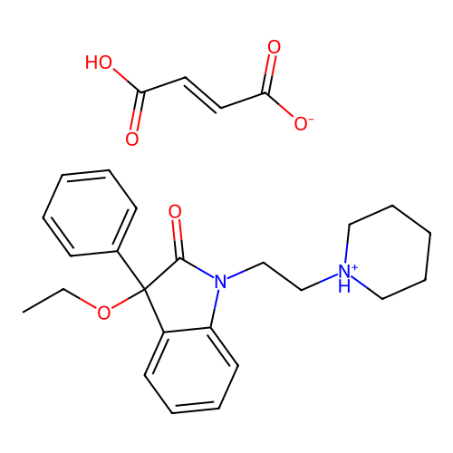 C23H28N2O2.C4H4O4.1/2H2O structure