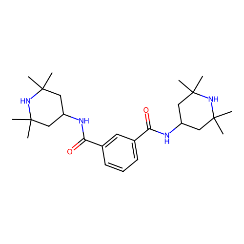 N1,N3-Bis(2,2,6,6-tetramethylpiperidin-4-YL)isophthalamide structure