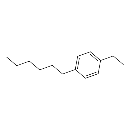 Benzene, 1-ethyl-4-hexyl structure