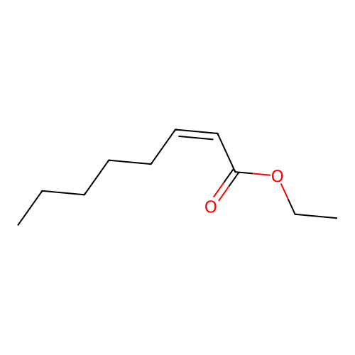 Ethyl (2Z)-oct-2-enoate structure