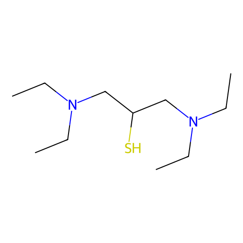 1,3-Bis(diethylamino)propane-2-thiol structure