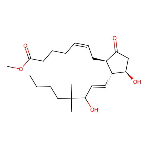 16,16-Dimethylprostaglandin E2 methyl ester structure