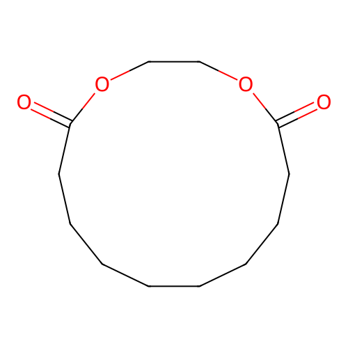 Ethylene sebacate structure