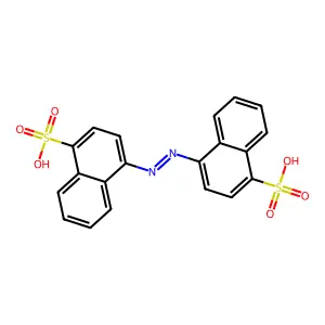 4,4'-Azobis-1-naphthalenesulfonic acid structure