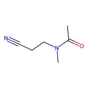 N-(2-cyanoethyl)-N-methylacetamide structure