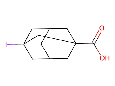 3-碘三环[3.3.1.13,7]癸烷-1-甲酸 structure
