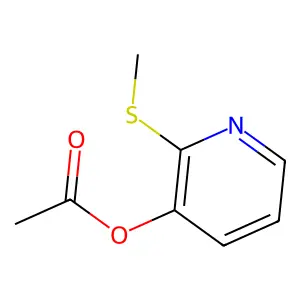 2-(甲硫基)-3-吡啶醇乙酸酯 structure