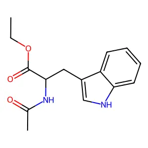 Acetyl-L-tryptophan ethyl ester structure