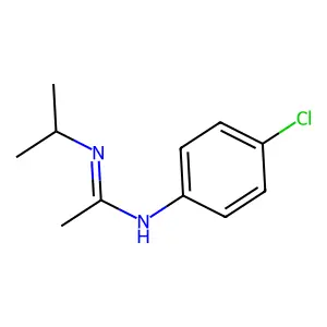 N-(4-氯苯基)-N'-丙-2-基乙脒 structure
