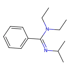 N,N-diethyl-N'-propan-2-ylbenzenecarboximidamide structure