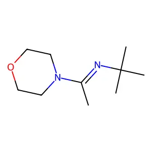 N-tert-butyl-1-morpholin-4-ylethanimine structure