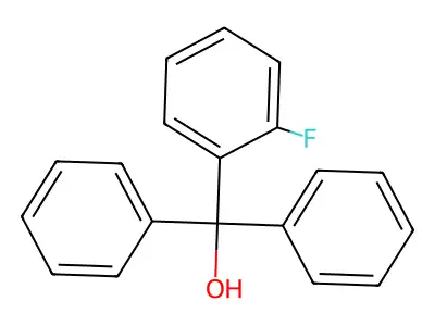 2-Fluorotriphenylmethanol structure