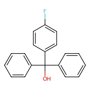 (4-Fluorophenyl)(diphenyl)methanol structure