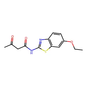 N-(6-乙氧基-2-苯并噻唑基)-3-氧代丁酰胺 structure