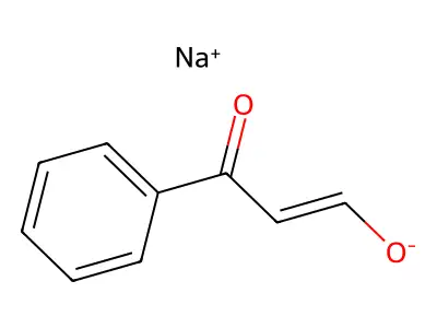 sodium 3-oxo-3-phenylprop-1-en-1-olate structure