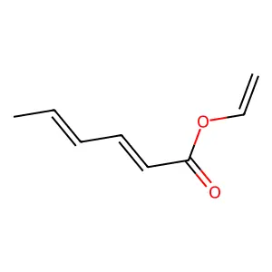 Ethenyl hexa-2,4-dienoate structure