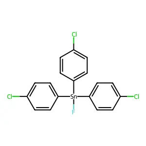 Tris(4-chlorophenyl)fluorostannane structure