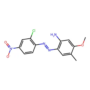 2-(2-Chloro-4-nitrophenylazo)-5-methoxy-p-toluidine structure