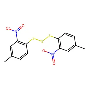 4-Methyl-1-[(4-methyl-2-nitrophenyl)trisulfanyl]-2-nitrobenzene structure