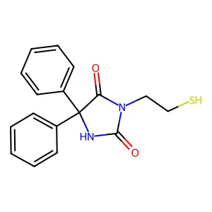5,5-Diphenyl-3-(2-sulfanylethyl)imidazolidine-2,4-dione structure