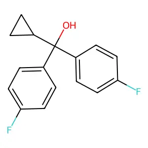 4-Fluoro-alpha-cyclopropyl-alpha-(4-fluorophenyl)-benzylic alcohol structure