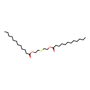 Dodecanoic acid, 1,1'-(thiodi-2,1-ethanediyl) ester structure