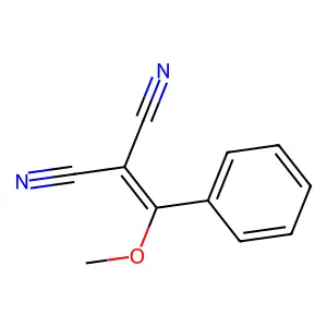 2-[Methoxy(phenyl)methylidene]propanedinitrile structure