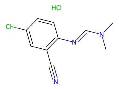 N'-(4-Chloro-2-cyanophenyl)-N,N-dimethylformamidine monohydrochloride structure