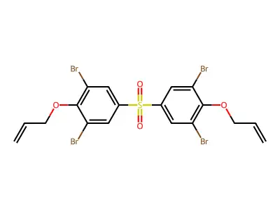 1,3-Dibromo-5-(3,5-dibromo-4-prop-2-enoxyphenyl)sulfonyl-2-prop-2-enoxybenzene structure