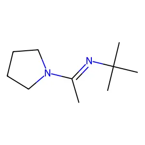 N-tert-butyl-1-pyrrolidin-1-ylethanimine structure