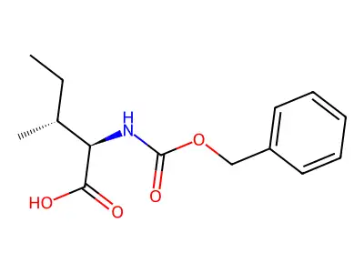 N-[(Phenylmethoxy)carbonyl]-L-isoleucine structure