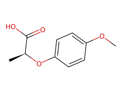 2-(4-Methoxyphenoxy)propanoic acid structure