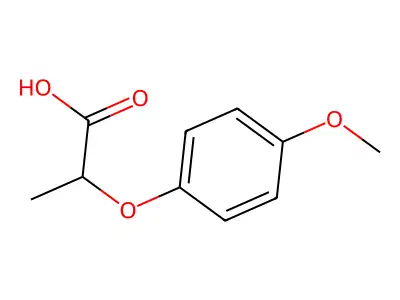Propanoic acid, 2-(4-methoxyphenoxy)-, (R)- structure