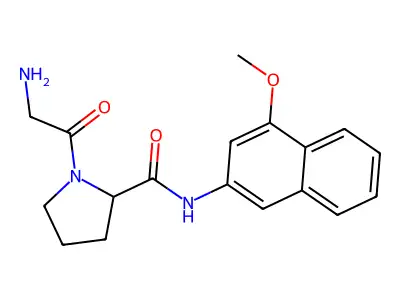Gly-Pro 4-methoxy-beta-naphthylamide structure