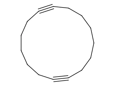1,8-Cyclopentadecadiyne structure