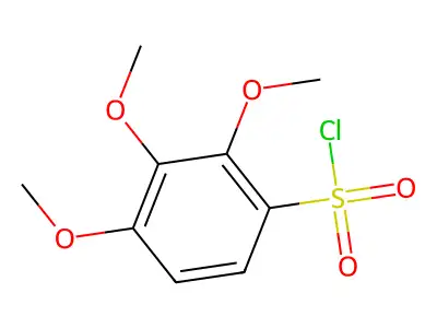 2,3,4-trimethoxybenzenesulfonyl Chloride structure