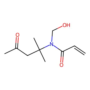 2-Propenamide, N-(1,1-dimethyl-3-oxobutyl)-N-(hydroxymethyl)- structure