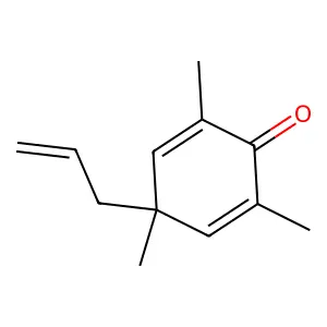 2,4,6-Trimethyl-4-prop-2-enylcyclohexa-2,5-dien-1-one structure