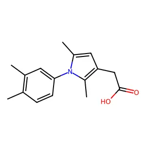 1H-Pyrrole-3-acetic acid, 2,5-dimethyl-1-(3,4-dimethylphenyl)- structure