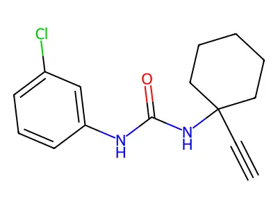 1-(3-Chlorophenyl)-3-(1-ethynylcyclohexyl)urea structure